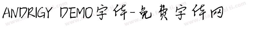 ANDRIGY DEMO字体字体转换